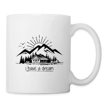 Mountain Hut Mountains Weekend Holiday Quote Quote - Mug blanc - blanc - Droite