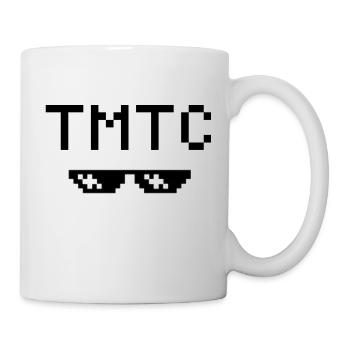 TMTC pixel sunglasses - Mug - white - Right