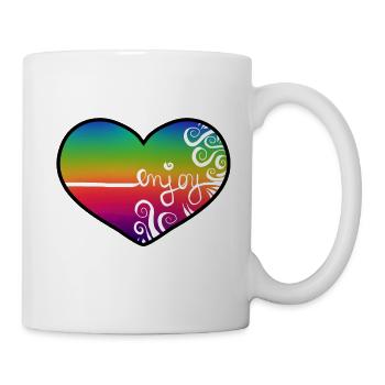 enjoyheart - Mug blanc - blanc - Droite