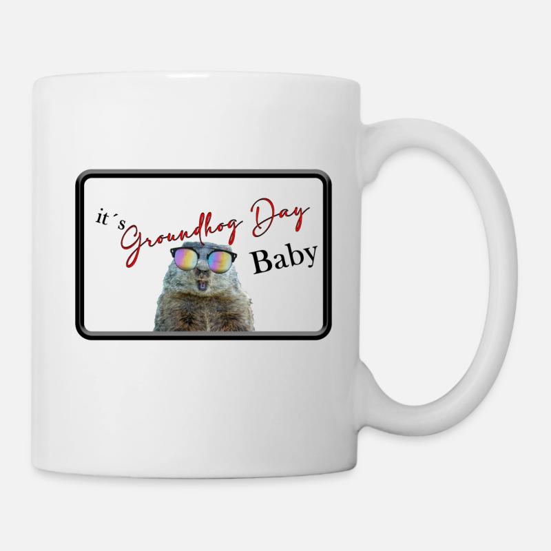 Murmeltiertag "Groundhog Day" - Tasse - Weiß