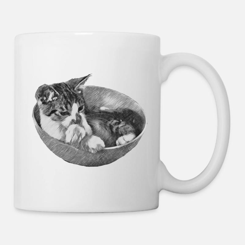OLGA in Schuessel SW - Mug - white