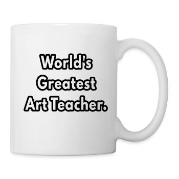 World s Greatest Art Teacher - art teacher gifts - Mug - white - Right