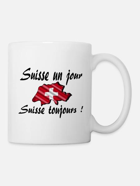 Suisse un jour suisse toujours - Mug blanc - blanc