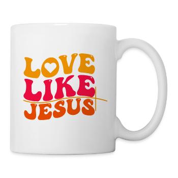 Aimer comme Jésus - Mug blanc - blanc - Droite
