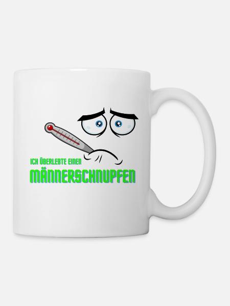 Männerschnupfen - Tasse - Weiß