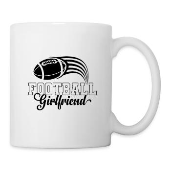 Football girlfriend Football player Proud girlfriend - Mug - white - Right