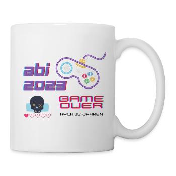 ABI 2023 Game Over - Nach 13 Jahren - Tasse - Weiß - Rechts