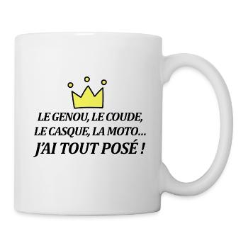 J'ai tout posé - Mug blanc - blanc - Droite