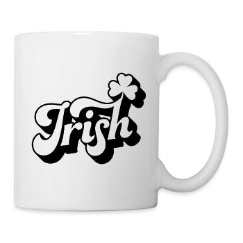 Cadeau de la Saint-Patrick Trèfle Hommes, Femmes, Enfants - Mug blanc - blanc - Droite