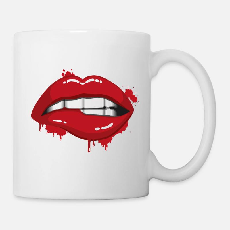 Lèvres - Mug blanc - blanc