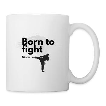 Geboren um zu Kämpfen, für Sportler oder Geschenk - Tasse - Weiß - Rechts