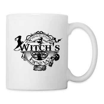 Die Infusion der Hexe - Küchendekor - Tasse - Weiß - Rechts