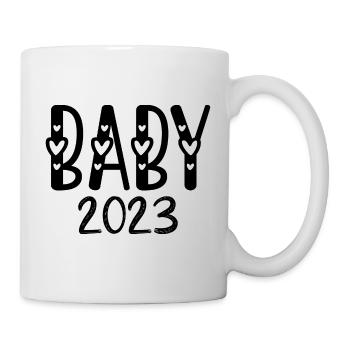 Baby 2023 - Hearts - Mug - white - Right