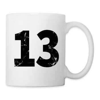 Cool Number 13 - 13 Years Old 13th Birthday Gift - Mug - white - Right