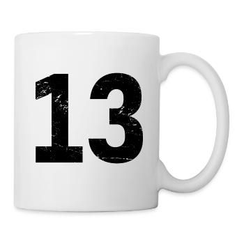 Cool Number 13 - 13 Years Old 13th Birthday Gift - Mug - white - Right