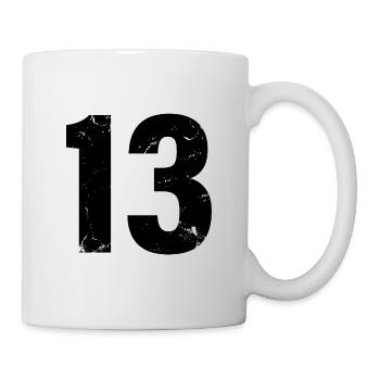 Cool Number 13 - 13 Years Old 13th Birthday Gift - Mug - white - Right