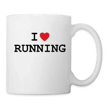 I love running! - Mug - white - Right