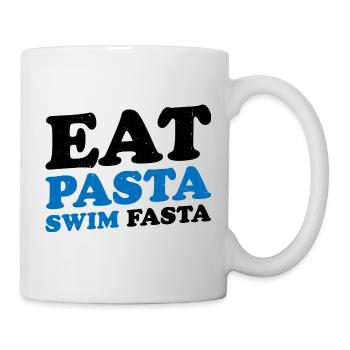 Eat Pasta Swim Fasta 15 - Tasse - Weiß - Rechts