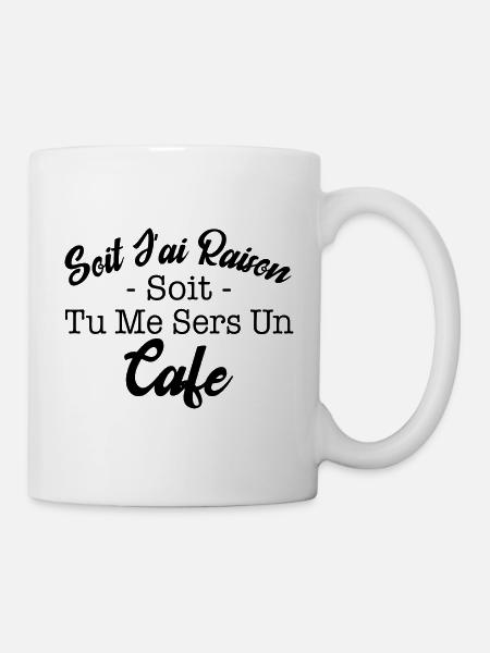 café humour | café - Mug blanc - blanc