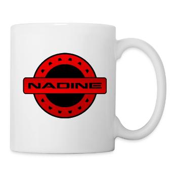 NADINE. MEIN NAME IST NADINE. SAMER BRASIL - Tasse - Weiß - Rechts
