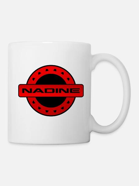 NADINE. JE M’APPELLE NADINE. SAMER BRÉSIL - Mug blanc - blanc