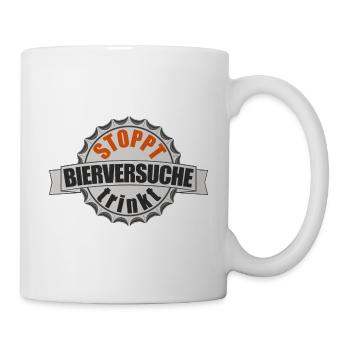 BIERVERSUCHE - Tasse - Weiß - Rechts