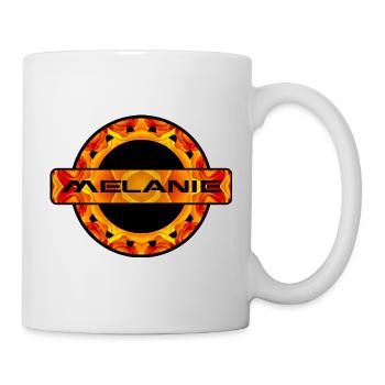 MELANIE. MEIN NAME IST MELANIE. SAMER BRASIL - Tasse - Weiß - Rechts