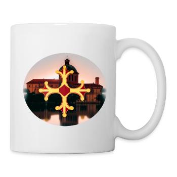 ovale tlse - Mug blanc - blanc - Droite
