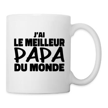 J'ai Le Meilleur Papa Du Monde | Cadeau Papa - Mug blanc - blanc - Droite