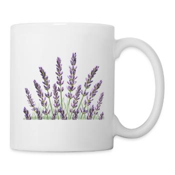 Lavendel Lavendelhalme - Tasse - Weiß - Rechts