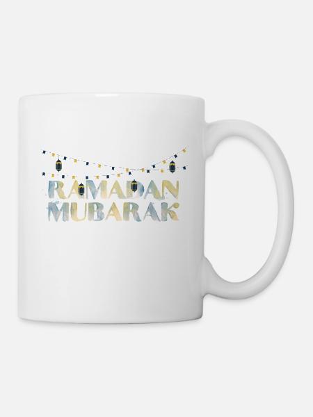 Ramadan Mubarak Fasten Islam - Tasse - Weiß