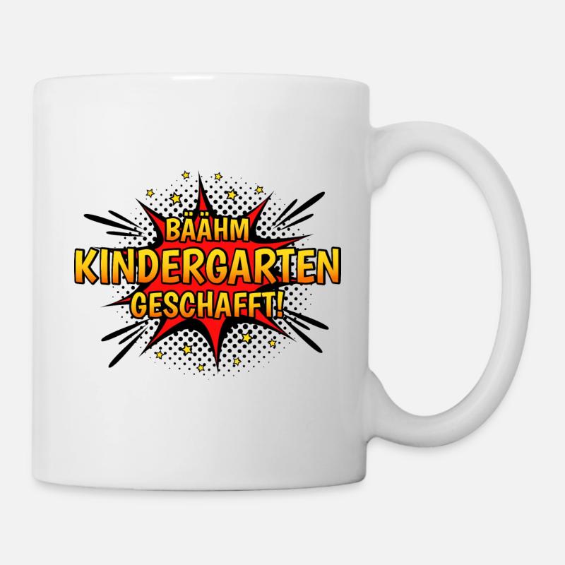 Kindergarten Geschafft Einschulung Kita Abgänger - Tasse - Weiß