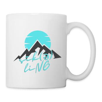 Cycling is a passion - Mug - white - Right