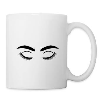 Augen ,Kunst - Tasse - Weiß - Rechts