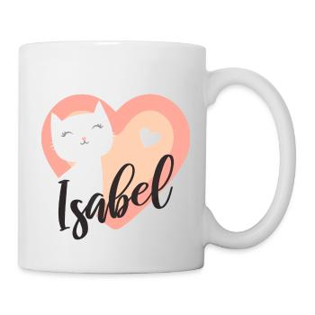 Isabel Surname First Name Kitten - Mug - white - Right