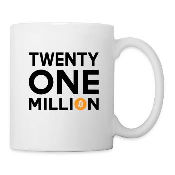 Bitcoin Twenty One Million - Tasse - Weiß - Rechts