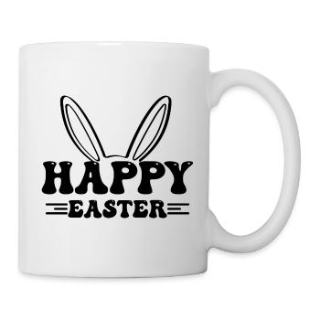 Joyeuses Pâques - Oreilles de lapin de Pâques - Mug blanc - blanc - Droite