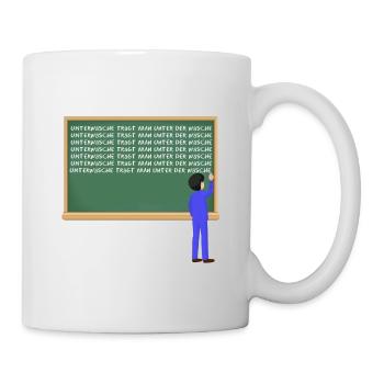 Unterwäsche trägt man unter der Wäsche - Tasse - Weiß - Rechts