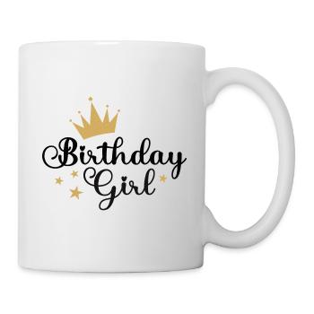 Fille d’anniversaire - Mug blanc - blanc - Droite