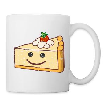 Cheesecake - American curd cake, cheesecake - Mug - white - Right