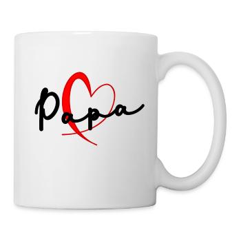 PAPA. FÊTE DES PÈRES. BONNE FÊTE PAPA. BONNE FÊTE - Mug blanc - blanc - Droite
