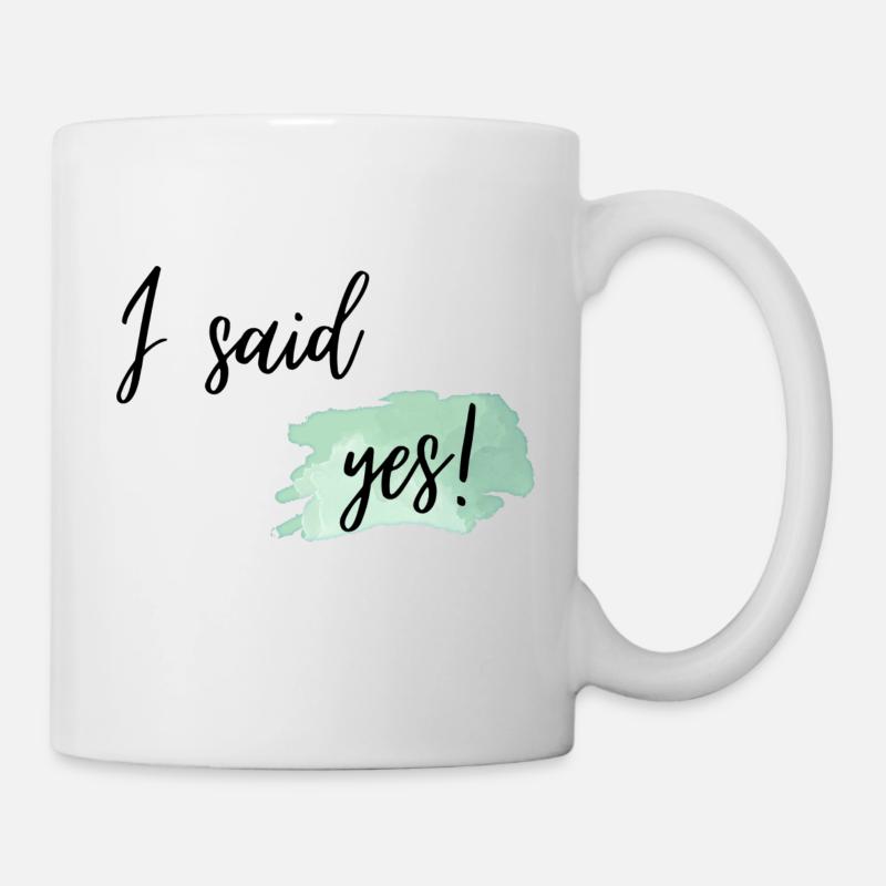 J’ai dit oui vert - Mug blanc - blanc
