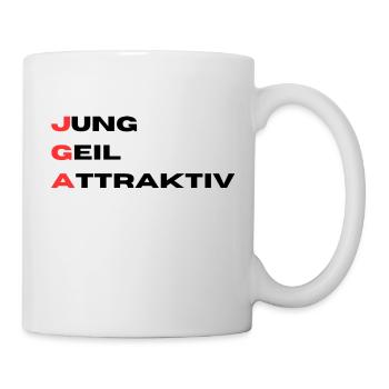 JGA Jung Geil Attraktiv - Tasse - Weiß - Rechts