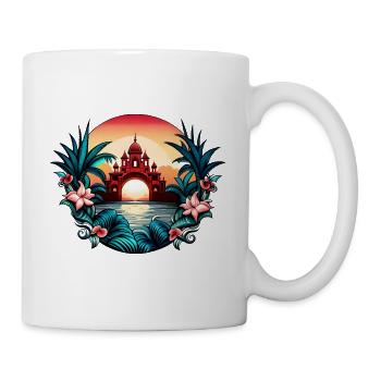 Urlaub / Holiday - Tasse - Weiß - Rechts