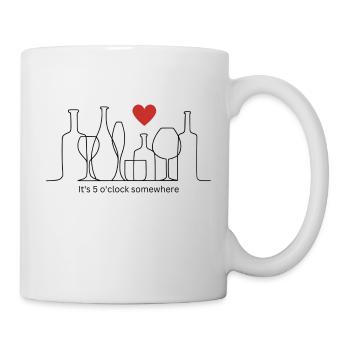It's 5 o'clock somewhere - Tasse - Weiß - Rechts