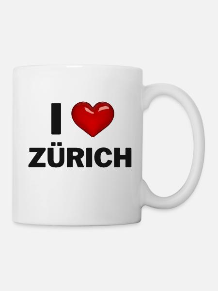 I Love Zürich - Tasse - Weiß