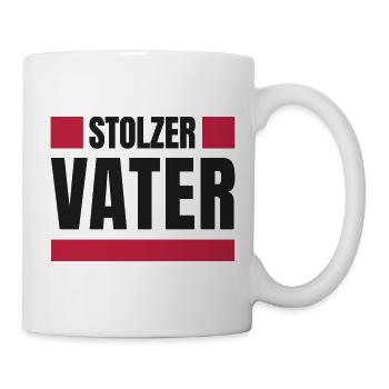 Stolzer Vater - Tasse - Weiß - Rechts