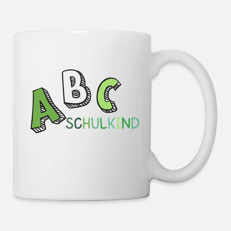 ABC Schulkind gün weiß - Tasse - Weiß