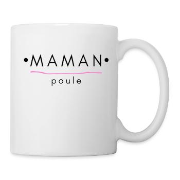 MAMAN poule - Mug blanc - blanc - Droite