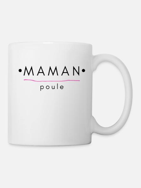 MAMAN poule - Mug blanc - blanc
